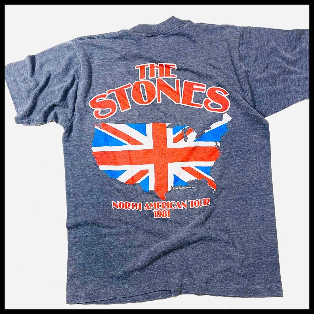 TRUE 1981 VINTAGE ROLLING STONES T-SHIRT! - Picture 4 of 7